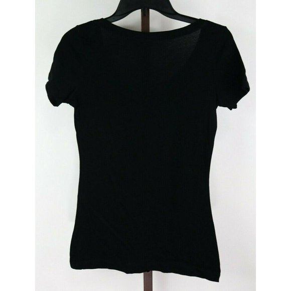 Multi Brand Juniors Black Lot 2 Graphic Short Sleeve T-Shirts Size 7-9 NWOT - Picture 3 of 5